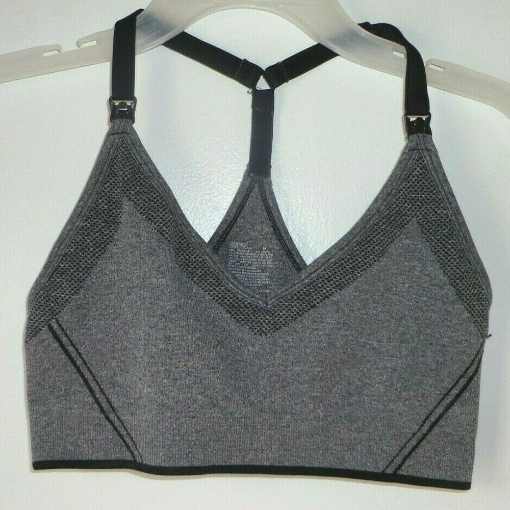 Women's Sport Bra,Gillian & O’malley,Gray,Size M
